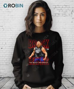 Wwe Brock Lesnar The Beast Incarnate Taunt Design Style Shirt
