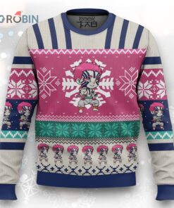 3D Anime Demon Slayer Akaza Ugly Christmas Sweater