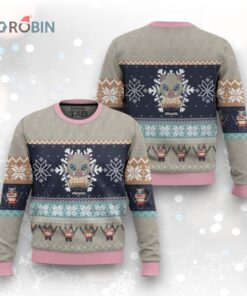 3D Anime Demon Slayer Inosuke Hashibira Ugly Christmas Sweater