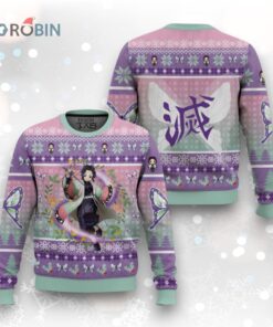 3D Anime Demon Slayer Kochou Shinobu Custom Fandom Ugly Christmas Sweater