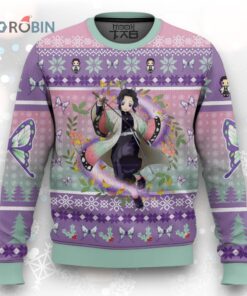 3D Anime Demon Slayer Kochou Shinobu Custom Fandom Ugly Christmas Sweater