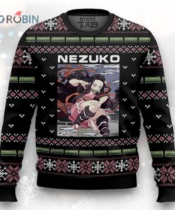 3D Anime Demon Slayer Nezuko Kamado Custom Fandom Ugly Christmas Sweater