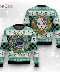 3D Anime Demon Slayer Tanjiro Kamado Fandom Ugly Christmas Sweater