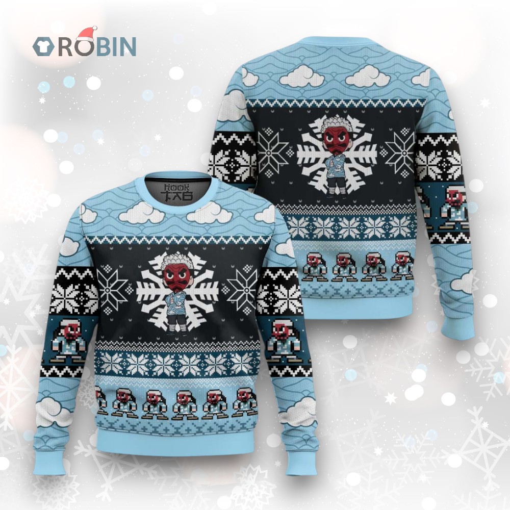 3D Anime Demon Slayer Urokodaki Sakonji Ugly Christmas Sweater 3D Anime Demon Slayer Urokodaki Sakonji Ugly Christmas Sweater