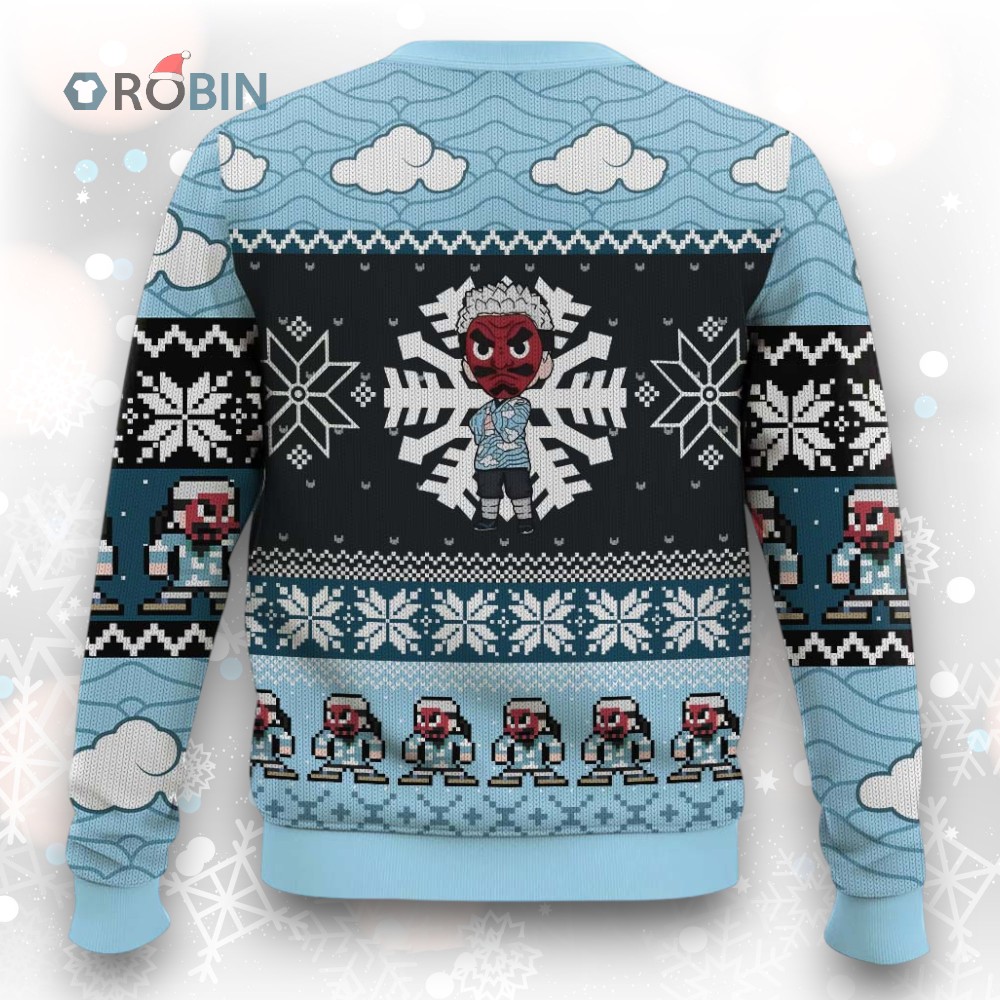 3D Anime Demon Slayer Urokodaki Sakonji Ugly Christmas Sweater 3D Anime Demon Slayer Urokodaki Sakonji Ugly Christmas Sweater