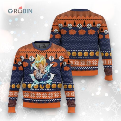 3D Anime Dragon Ball Z Majin Vegeta Ugly Christmas Sweater 5
