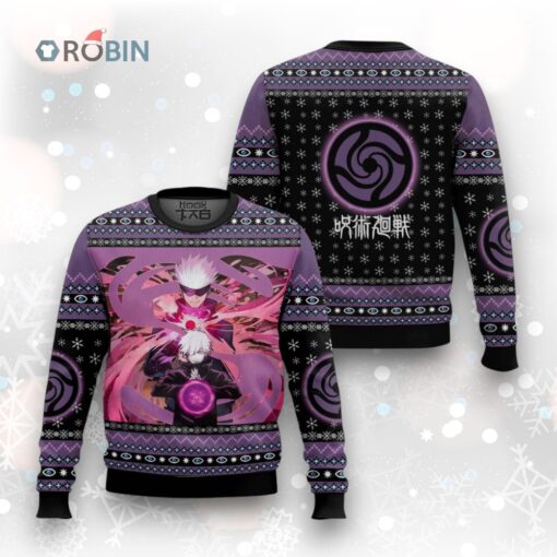 3D Anime Jujutsu Kaisen Satoru Gojo Fandom Ugly Christmas Sweater