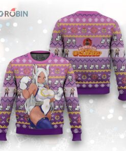 3D Anime My Hero Academia Rumi Usagiyama Mirko Fandom Ugly Christmas Sweater