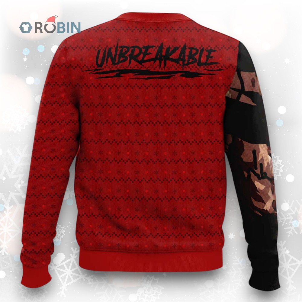 3D Anime My Hero Academia Unbreakable Red Riot Ugly Christmas Sweater 3D Anime My Hero Academia Unbreakable Red Riot Ugly Christmas Sweater