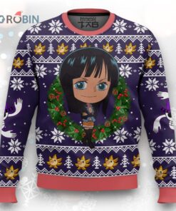 3D Anime One Piece Nico Robin Custom Ugly Christmas Sweater