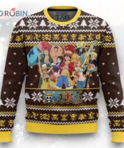 3D Anime One Piece Straw Hat Pirates Fandom Ugly Christmas Sweater