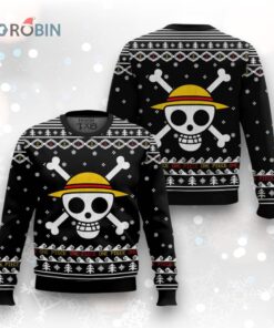 3D Anime One Piece Straw Hat Pirates V2 Fandom Ugly Christmas Sweater 3D Anime One Piece Straw Hat Pirates V2 Fandom Ugly Christmas Sweater