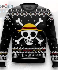 3D Anime One Piece Straw Hat Pirates V2 Fandom Ugly Christmas Sweater