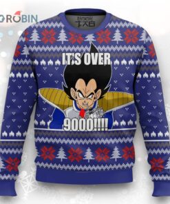 3D Dragon Ball Vegeta Ugly Christmas Sweater  Anime Fandom Sweatshirt