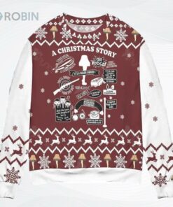A Christmas Story Zeppelin Leg Lamp Pink Nightmare All Over Printed Ugly Christmas Sweater, Sweatshirt