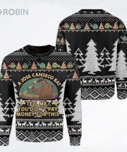 A Jose Canseco Bat Tell Me You Did Not Pay Money For This Ugly Christmas Sweater