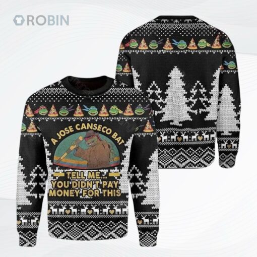 A Jose Canseco Bat Tell Me You Did Not Pay Money For This Ugly Christmas Sweater
