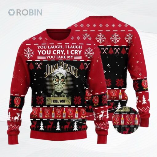 Achmed You Laugh I Laugh You Cry I Cry You Take My Jim Beam I Kill You Ugly Christmas Sweater, Sweatshirt