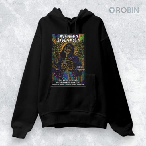 Avenged Sevenfold 2025 Latin America Tour Poster Shirt