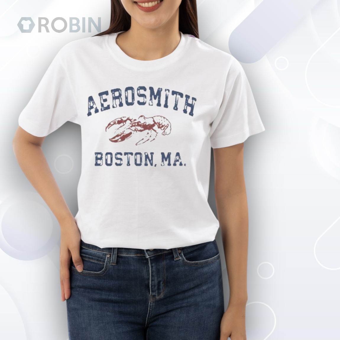 Aerosmith Boston MA Lobster Shirt Aerosmith Boston MA Lobster Shirt