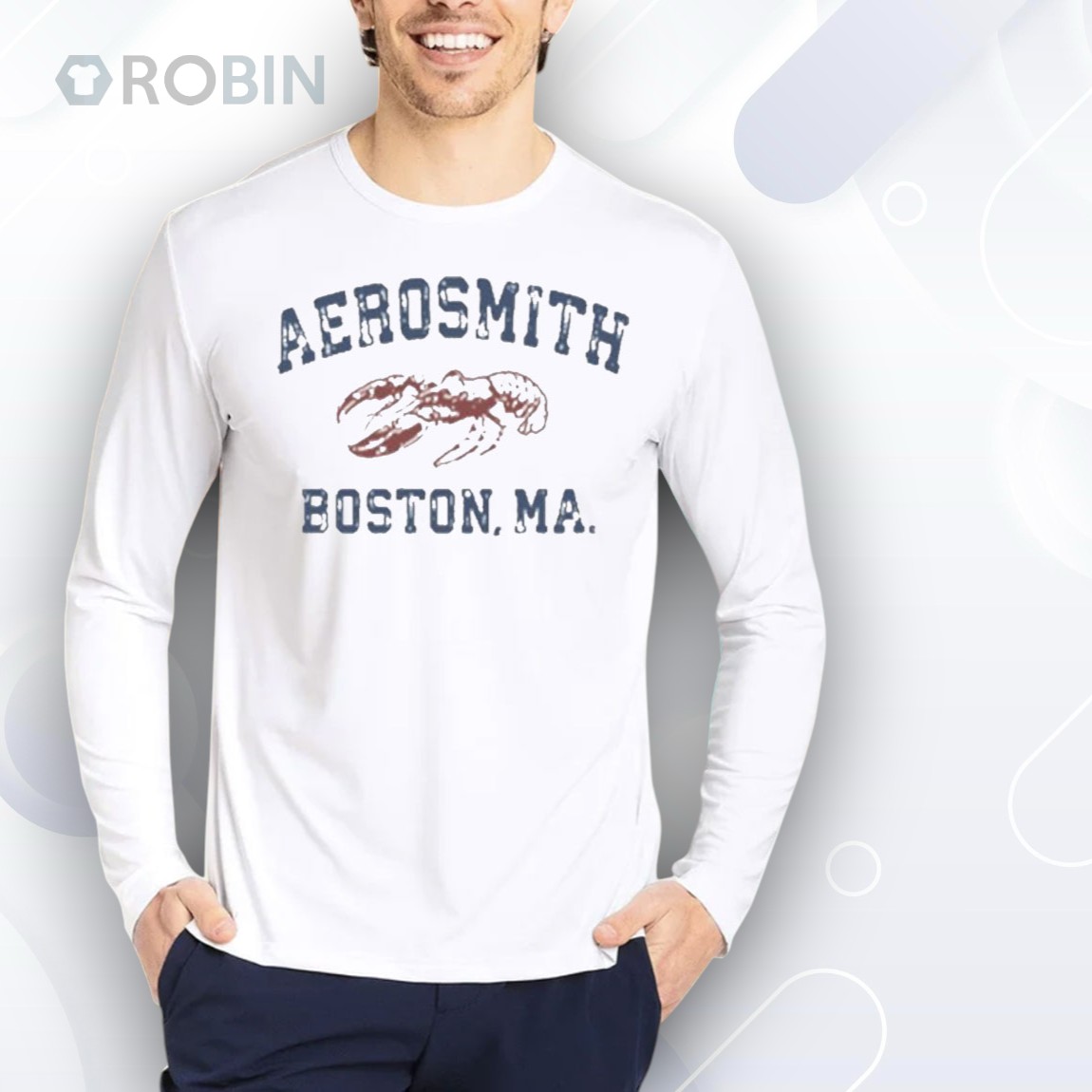 Aerosmith Boston MA Lobster Shirt Aerosmith Boston MA Lobster Shirt
