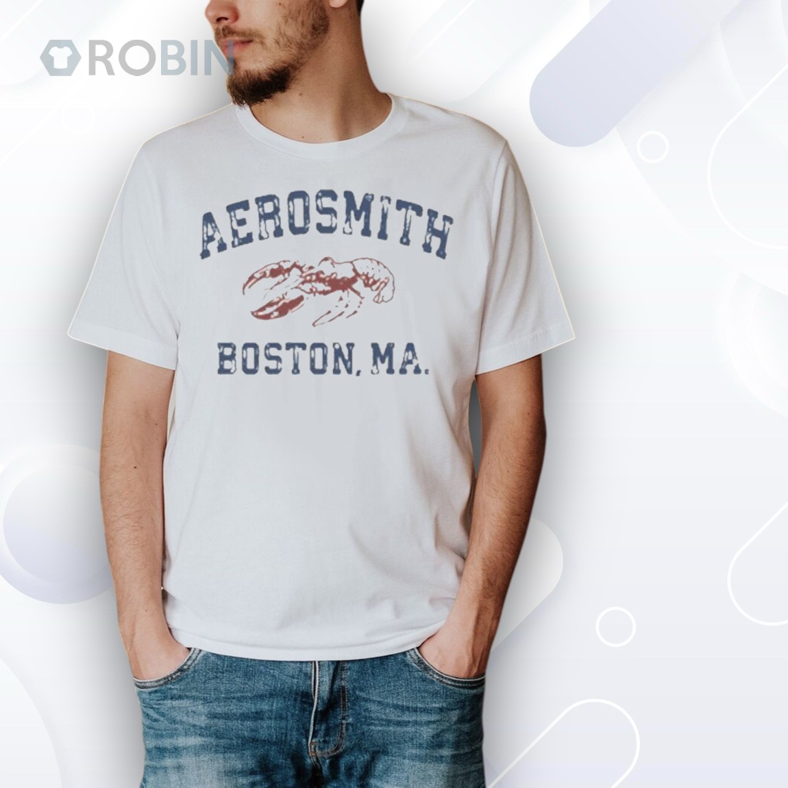 Aerosmith Boston MA Lobster Shirt Aerosmith Boston MA Lobster Shirt