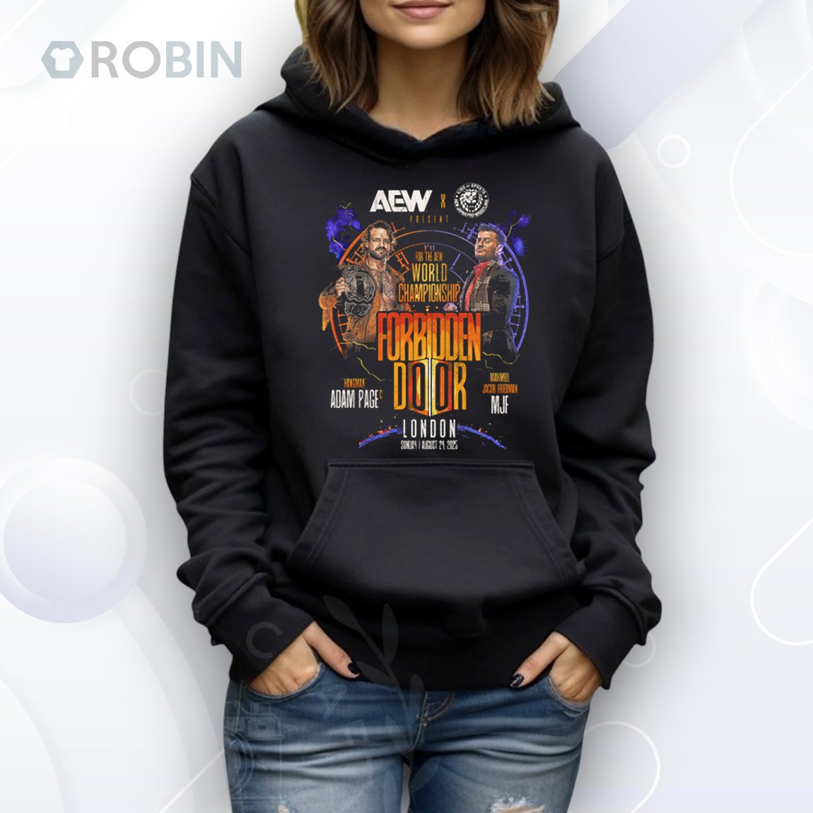 AEW Forbidden Door 2025 Matchup Hangman Adam Page vs MJF Shirt AEW Forbidden Door 2025 Matchup Hangman Adam Page vs MJF Shirt