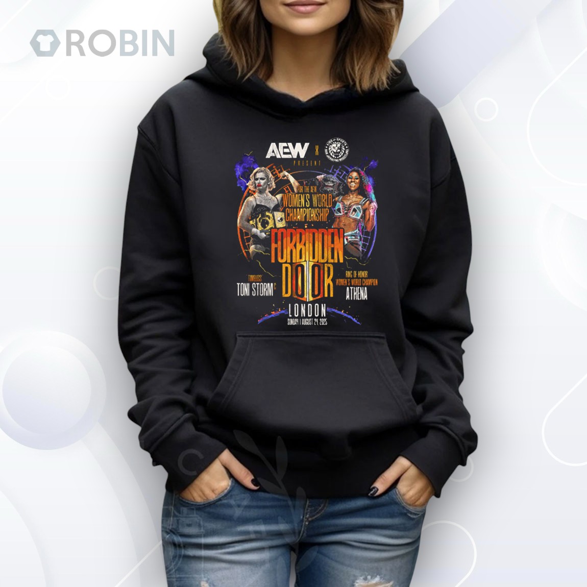 AEW Forbidden Door 2025 Matchup Toni Storm vs Athena Shirt AEW Forbidden Door 2025 Matchup Toni Storm vs Athena Shirt