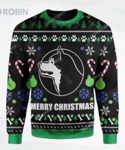 Alaska Dog Ugly Christmas Sweater