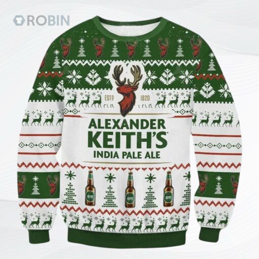 Alexander Keith Is Beer Ugly Christmas Sweater