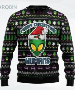 Alien Merry Christmas Humans Sweaterugly Christmas Sweater