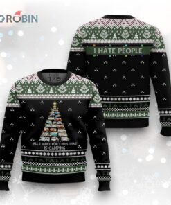 All I Want For Christmas Is Camping Ugly Christmas Sweater