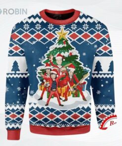 All I Want For Christmas Is Rock And Roll All Over Printed Ugly Christmas Sweater