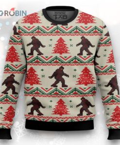 Amazing Bigfoot Ugly Christmas Sweater