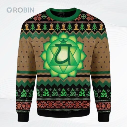 Anahata Heart Chakra Ugly Christmas Sweater