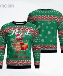 Animal The Muppet Pearl Drums Merry Ugly Christmas Sweater, Sweatshirt