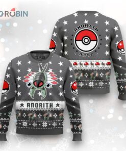 Anorith Ugly Christmas Sweater   Pokemon Gen 3 Holiday Knitwear Gift