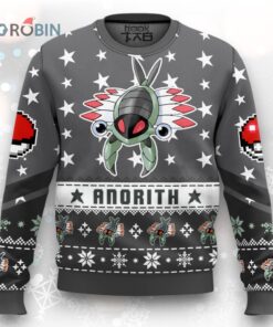 Anorith Ugly Christmas Sweater   Pokemon Gen 3 Holiday Knitwear Gift