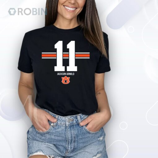 Auburn Football Jackson Arnold 11 Stripe Shirt