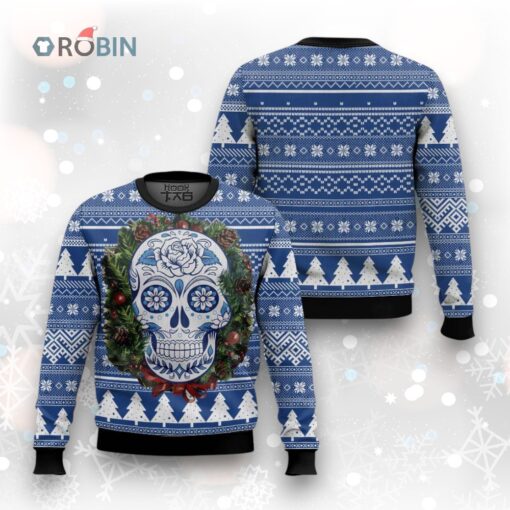 Awesome Sugar Skull Ugly Christmas Sweater