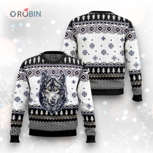 Awesome Wolf Ugly Christmas Sweater