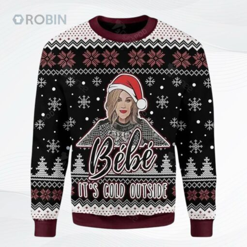 B B It Is Cold Outside Ugly Christmas Sweater, Sweatshirt