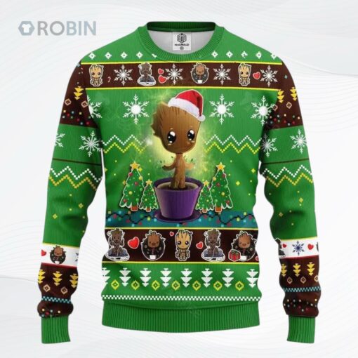 Baby Groot Womens Ugly Christmas Sweater