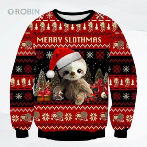 Baby Sloth Ugly Christmas Sweater