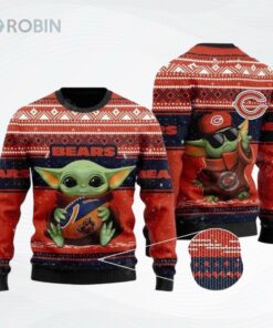 Baby Yoda Nfl Chicago Bears Ugly Christmas Sweater