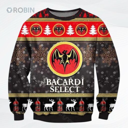 Bacardi Select Rum Ugly Christmas Sweater, Sweatshirt