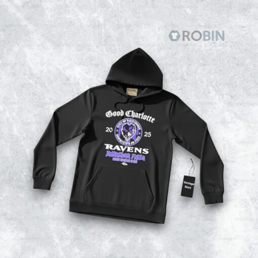 Baltimore Ravens Good Charlotte Darkness Falls 2025 Shirt
