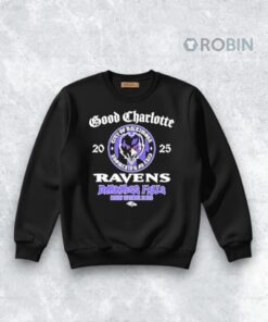 Baltimore Ravens Good Charlotte Darkness Falls 2025 Shirt Baltimore Ravens Good Charlotte Darkness Falls 2025 Shirt
