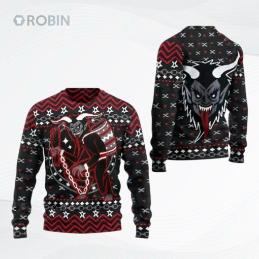 Baphomet Satanic Ugly Christmas Sweater, Sweatshirt