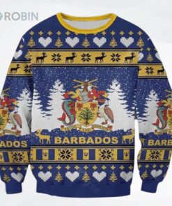 Barbados Island Ugly Christmas Sweater